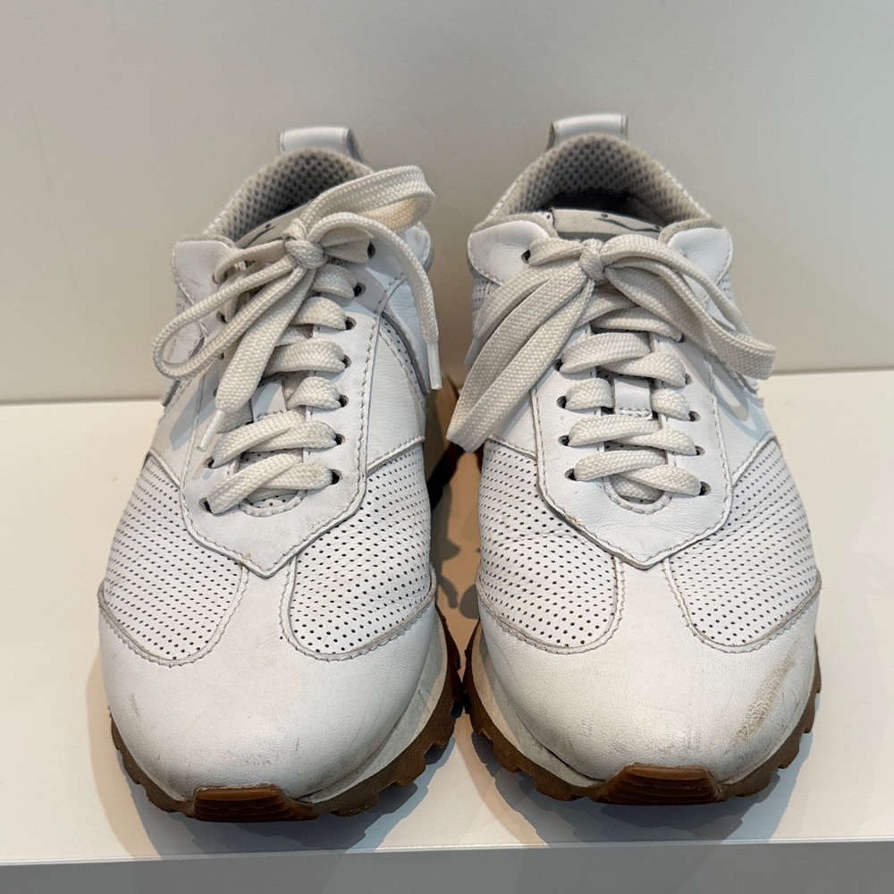 Voile Blanche Qwark Hype Calfskin Leather Sneakers
